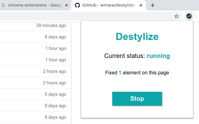 Destylize  from Chrome web store to be run with OffiDocs Chromium online