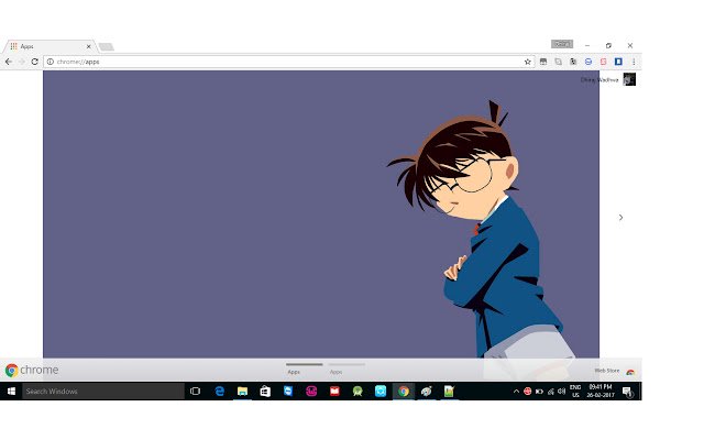 Detective Conan Theme  from Chrome web store to be run with OffiDocs Chromium online