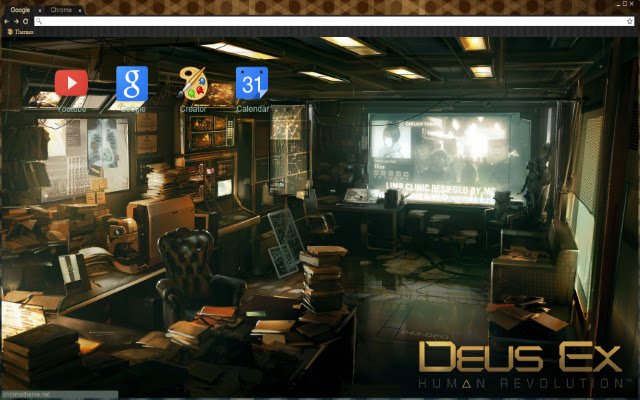 Deus Ex Human Revolution Theme  from Chrome web store to be run with OffiDocs Chromium online