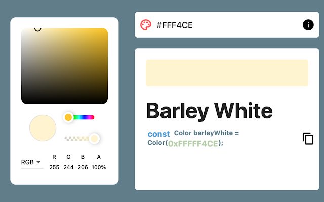 Dev Color Guide Extension  from Chrome web store to be run with OffiDocs Chromium online