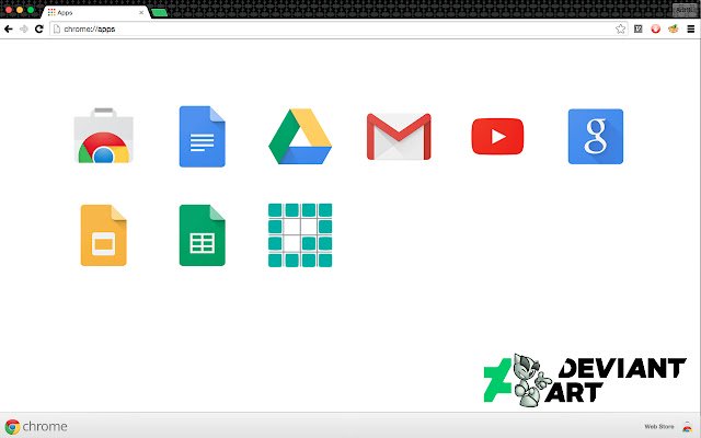 Le thème DeviantArt de la boutique en ligne Chrome doit être exécuté avec OffiDocs Chromium en ligne