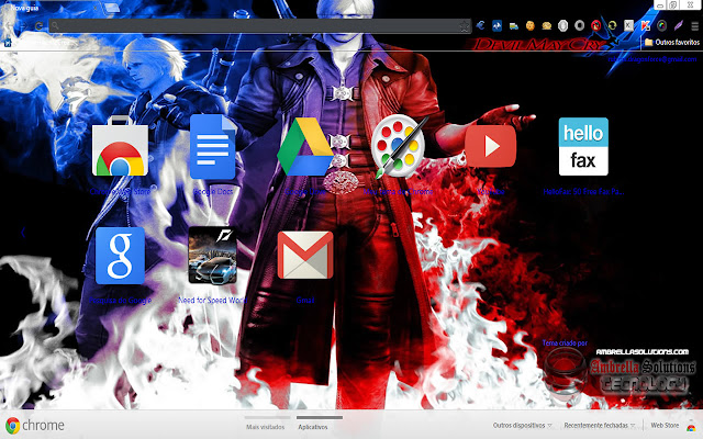 Chrome web mağazasından Devil May Cry 4 Theme 2, OffiDocs Chromium çevrimiçi ile çalıştırılacak