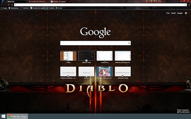 Diablo 3 Dark de la tienda web de Chrome se ejecutará con OffiDocs Chromium en línea