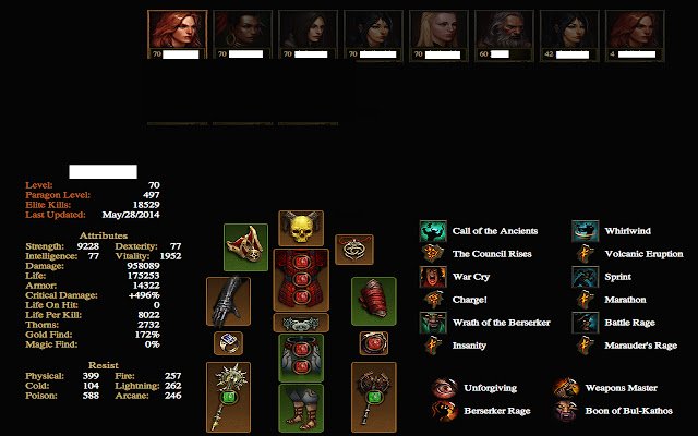 Diablo III Character Inspector  from Chrome web store to be run with OffiDocs Chromium online