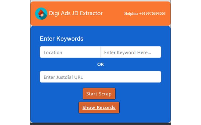 Digi Ads JD Extractor  from Chrome web store to be run with OffiDocs Chromium online