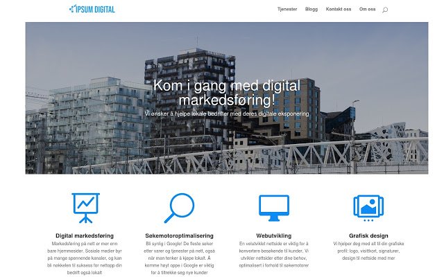 Digital markedsføring Ipsum Digital  from Chrome web store to be run with OffiDocs Chromium online