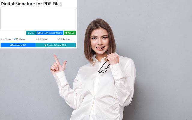 امضای دیجیتال برای فایل‌های PDF از فروشگاه وب Chrome که با OffiDocs Chromium به صورت آنلاین اجرا می‌شود