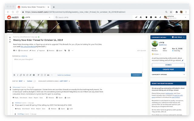 Nonaktifkan Komentar Modal Reddit dari toko web Chrome agar dapat dijalankan dengan OffiDocs Chromium online