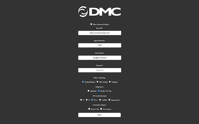 DMC Click2Dial  from Chrome web store to be run with OffiDocs Chromium online