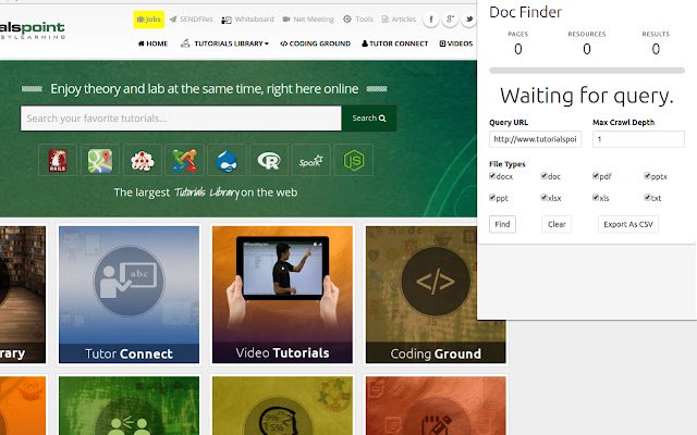 Doc Finder for Chrome  from Chrome web store to be run with OffiDocs Chromium online