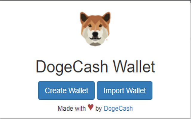 DogeCash Wallet Extension  from Chrome web store to be run with OffiDocs Chromium online