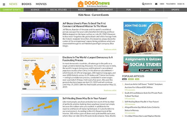 DOGOnews ຈາກຮ້ານເວັບ Chrome ທີ່ຈະດໍາເນີນການກັບ OffiDocs Chromium ອອນໄລນ໌