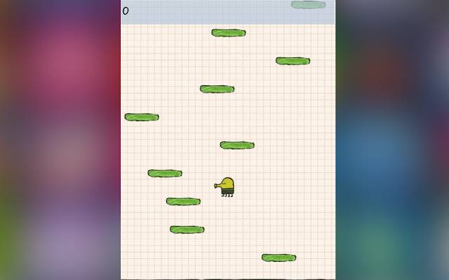 Doodle Jump Official de la boutique en ligne Chrome sera exécuté avec OffiDocs Chromium en ligne