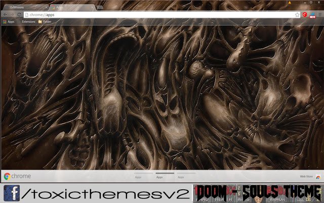 Doom Souls theme by toxic  from Chrome web store to be run with OffiDocs Chromium online