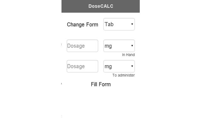 DoseCALC  from Chrome web store to be run with OffiDocs Chromium online