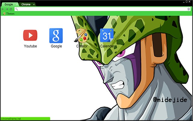 Dragon Ball Z Perfect Cell Theme  from Chrome web store to be run with OffiDocs Chromium online