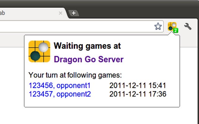 Dragon Go ServerIndicator  from Chrome web store to be run with OffiDocs Chromium online