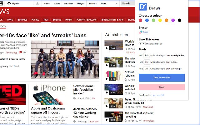 DrawR  from Chrome web store to be run with OffiDocs Chromium online