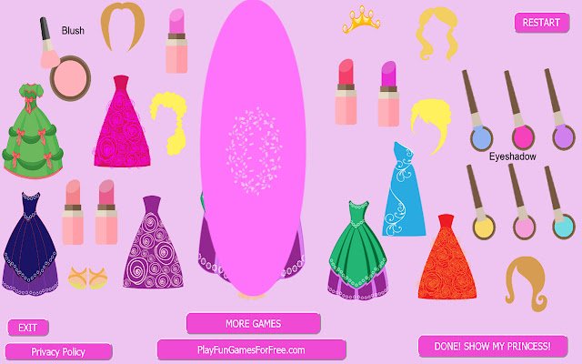 Dress Up and Style a Princess 2  from Chrome web store to be run with OffiDocs Chromium online