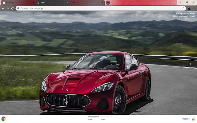 Drifting Red Maserati Fastest Super Car  from Chrome web store to be run with OffiDocs Chromium online