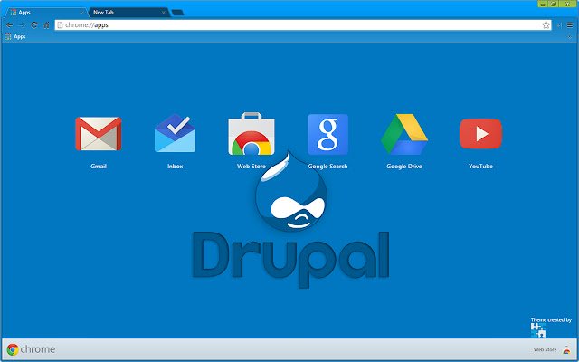 Chrome ウェブストアの Drupal テーマが OffiDocs Chromium オンラインで実行可能