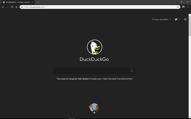 DuckDuckGo Terminal  from Chrome web store to be run with OffiDocs Chromium online