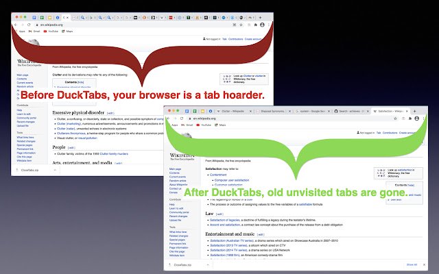 DuckTabs  from Chrome web store to be run with OffiDocs Chromium online