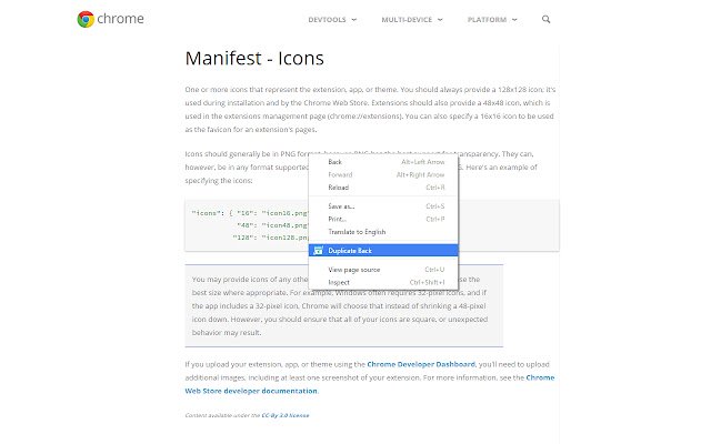 DuplicateBack  from Chrome web store to be run with OffiDocs Chromium online