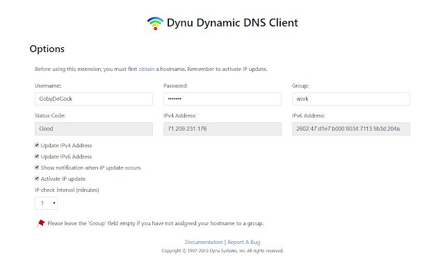 Клиент Dynu Dynamic DNS из интернет-магазина Chrome будет работать с OffiDocs Chromium онлайн