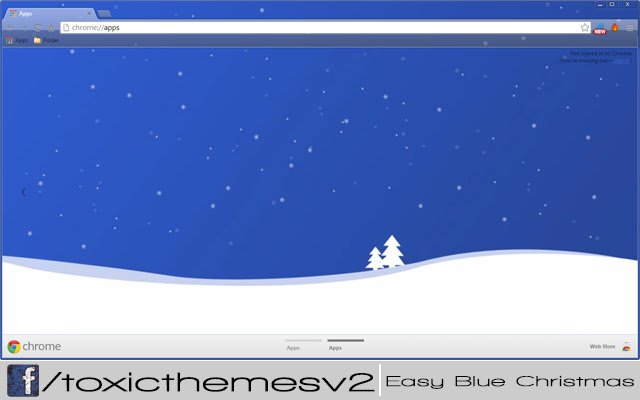 Easy Blue Christmas  from Chrome web store to be run with OffiDocs Chromium online