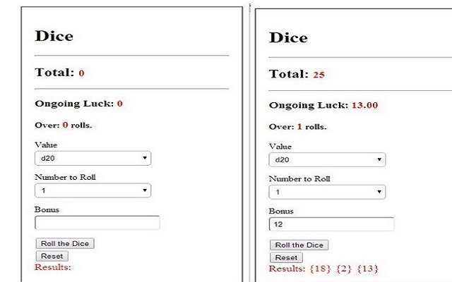 Easy Dice Roller  from Chrome web store to be run with OffiDocs Chromium online