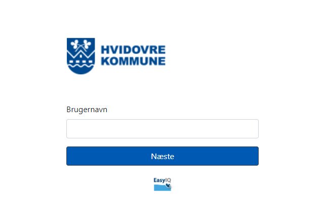 EasyIQ IdP – Hvidovre Kommune Chrome ওয়েব স্টোর থেকে OffiDocs Chromium অনলাইনে চালানো হবে