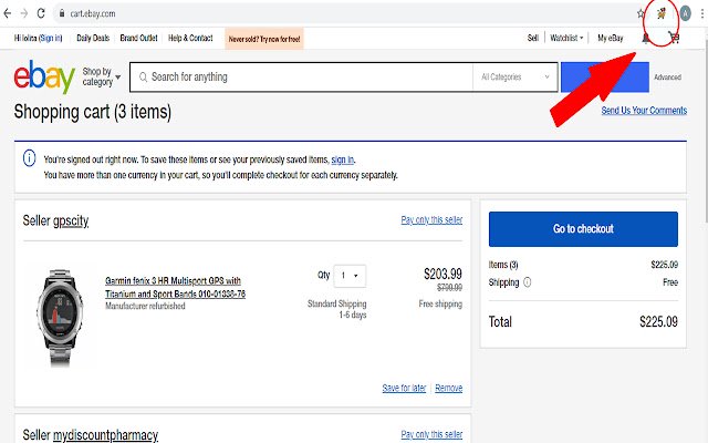 Ebay Cart Exporter  from Chrome web store to be run with OffiDocs Chromium online