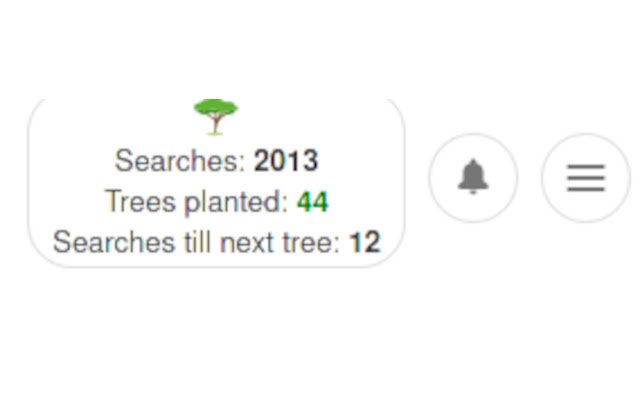 Ecosia Count Trees  from Chrome web store to be run with OffiDocs Chromium online