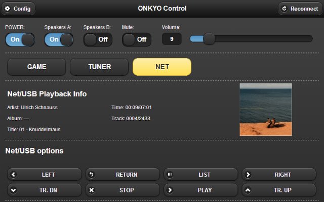 Edom Onkyo Remote dal Chrome Web Store da eseguire con OffiDocs Chromium online