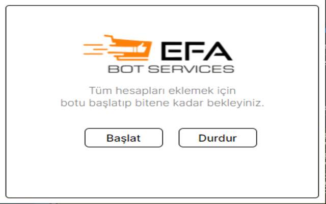 يتم تشغيل خدمات EFA Bot من متجر Chrome الإلكتروني مع OffiDocs Chromium عبر الإنترنت