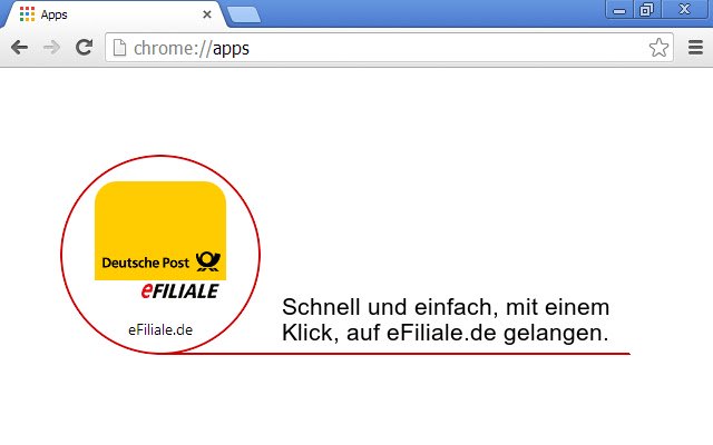 eFiliale.de App amaz.in/g  from Chrome web store to be run with OffiDocs Chromium online