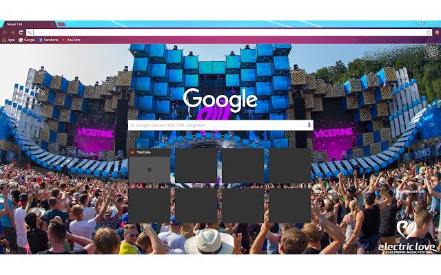 Electric Love Festival 2015 Scena główna ze sklepu internetowego Chrome będzie obsługiwana za pomocą OffiDocs Chromium online