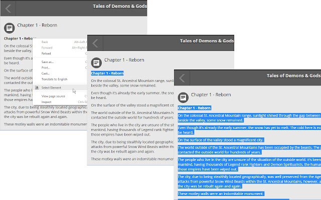 Element Text Selector  from Chrome web store to be run with OffiDocs Chromium online