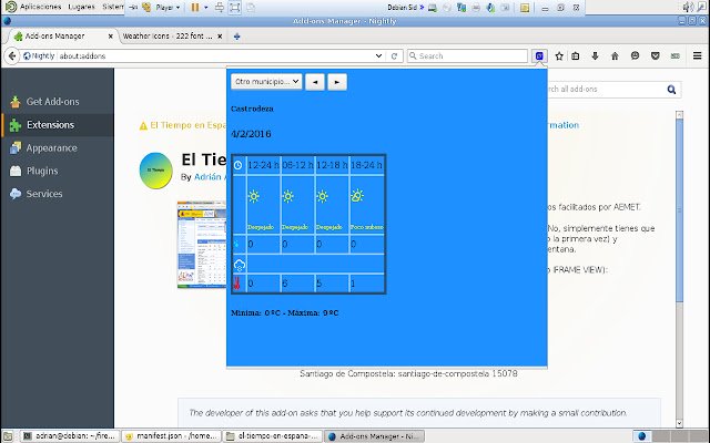 El Tiempo en España from Chrome web store to be run with OffiDocs Chromium online El Tiempo en España from Chrome web store to be run with OffiDocs Chromium online