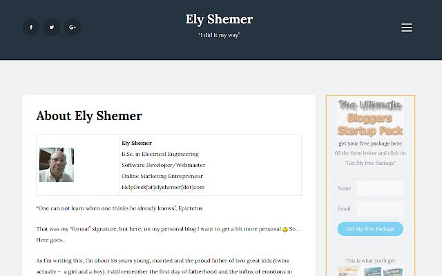 Elys IM Blog  from Chrome web store to be run with OffiDocs Chromium online