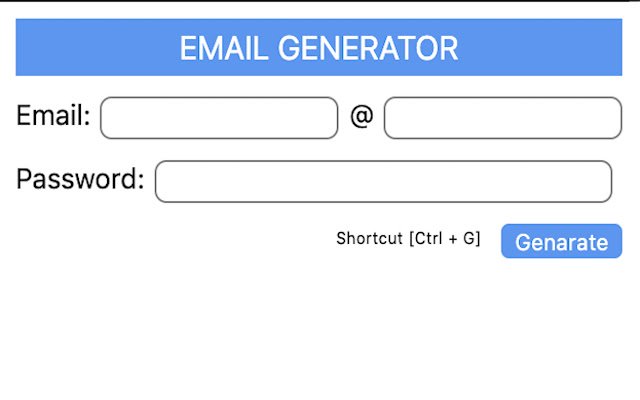 Email Generator  from Chrome web store to be run with OffiDocs Chromium online