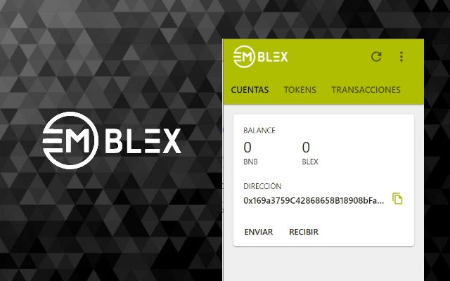 Emblex Wallet de Chrome web store se ejecutará con OffiDocs Chromium en línea