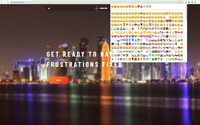 Emoji Copy Paste  from Chrome web store to be run with OffiDocs Chromium online