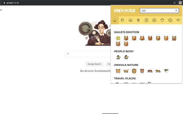 Emoji Picker  from Chrome web store to be run with OffiDocs Chromium online