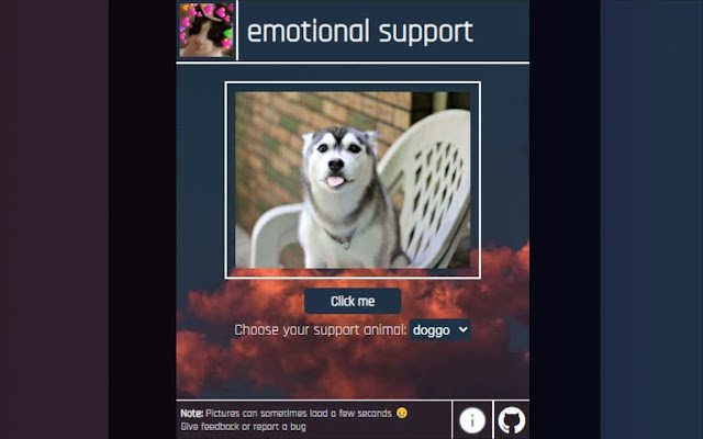 emotional support  from Chrome web store to be run with OffiDocs Chromium online