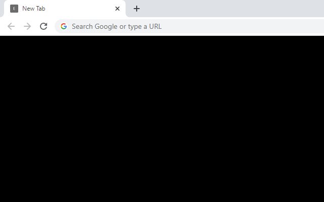 Empty New Tab Page Black  from Chrome web store to be run with OffiDocs Chromium online