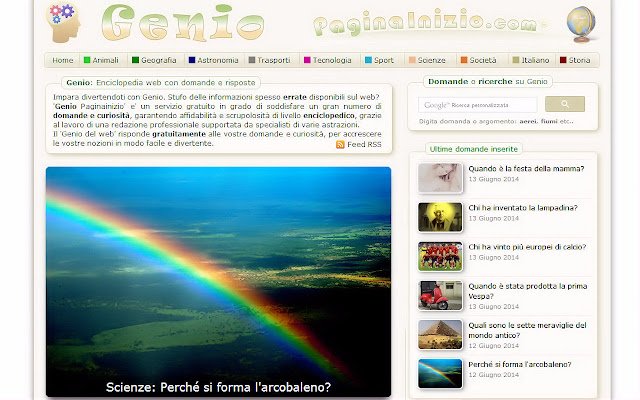 Enciclopedia Genio  from Chrome web store to be run with OffiDocs Chromium online