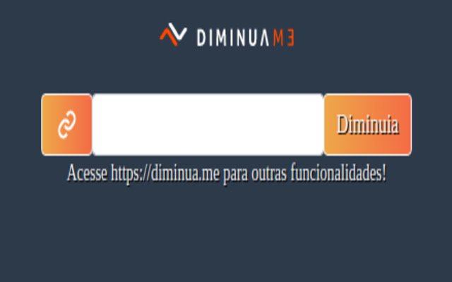 Encurtador de URLs Diminua  from Chrome web store to be run with OffiDocs Chromium online