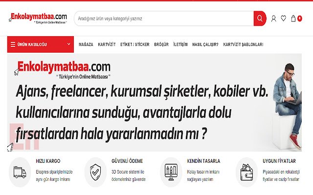 En Kolay Matbaa  from Chrome web store to be run with OffiDocs Chromium online